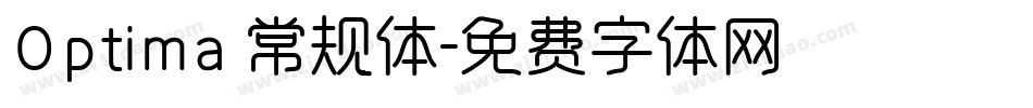 Optima 常规体字体转换